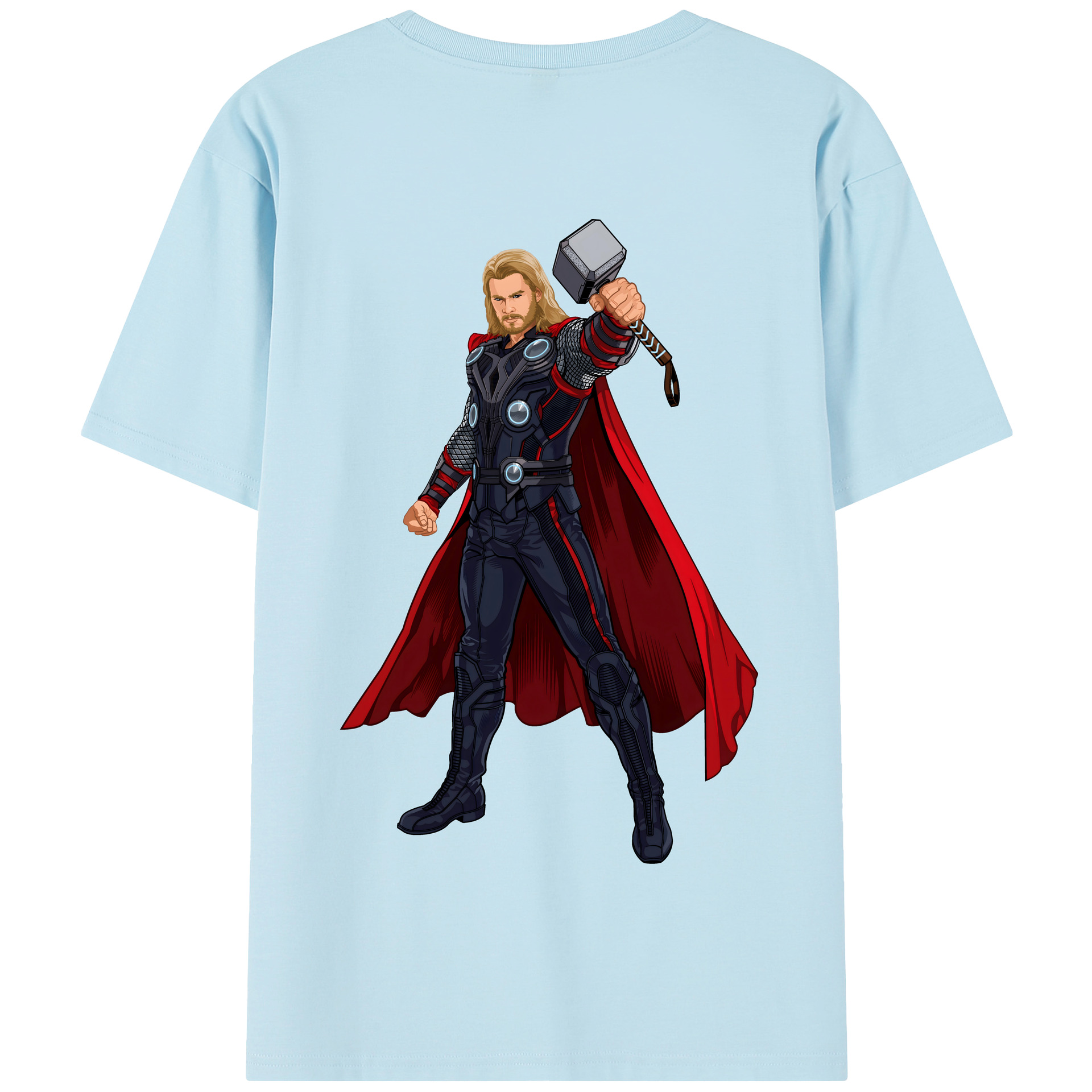 （画像用） アベンジャーズ The Avengers 綿100％半袖Tシャツ（背面プリント）